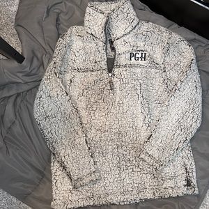 Small Gray PGH Sherpa Quarter Zip